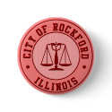 KRW Rockford Peach Baseball Team Pin buttons