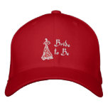 KRW Rub Red Bride to Be embroidered hats