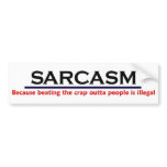 KRW Sarcasm Funny Joke bumper stickers