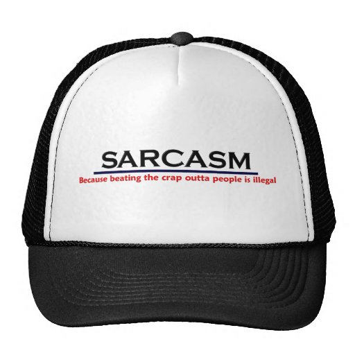 KRW Sarcasm Funny Joke Mesh Hats