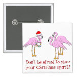 KRW Show Your Christmas Spirit Flamingo Pin