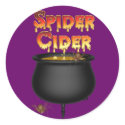 KRW Spider Cider Halloween stickers