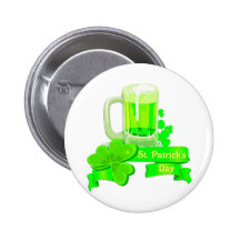 KRW St Patrick's Day Green Beer Pin