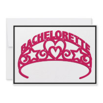 KRW Tiara Bachelorette Party Invitation