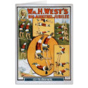 KRW Vintage Circus Poster Card