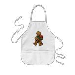 KRW Vintage Gingerbread Man Kid's Holiday Apron