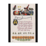 KRW Vintage Halloween Charm Postcard