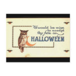 KRW Vintage Halloween Owl postcards
