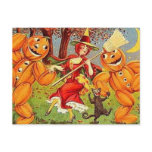 KRW Vintage Halloween Witch Dance postcards