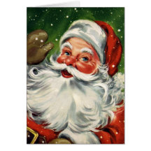 KRW Vintage Santa Claus Christmas Card