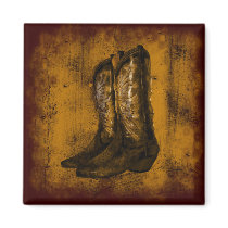 KRW Western Wear Cowboy Boots Fridge Magnet