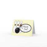KRW Yellow Bowling Thank You Card