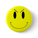 KRW Yellow Evil Smiley Face buttons