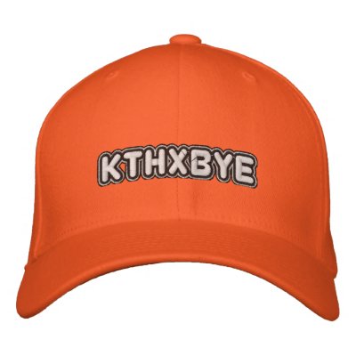 KTHXBYE EMBROIDERED HAT KTHXBYE EMBROIDERED HAT