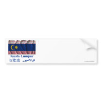 Kuala Lumpur waving flag with name