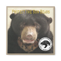 KUAMUT-PROTECT THE SUN BEARS FRIDGE MAGNET