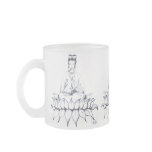 Kuan Yin Frosted Glass Mug