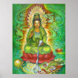 Kuan Yin's Water Dragon Poster posters