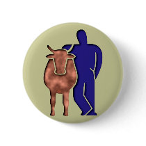 Kuh Bauer cow farmer Anstecknadelbutton