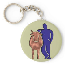 Kuh Bauer cow farmer Schlüsselbänder
