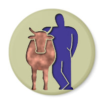 Kuh Bauer cow farmer Magnets