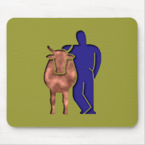 Kuh Bauer cow farmer Mauspads