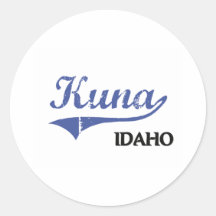 Kuna Idaho City Classic Round Stickers