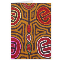 Kuna Mola- Pomegranate Greeting Cards