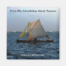 Kuna Ulu, Yansaladup Island, Panama Magnets