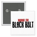 Kung Fu Black Belt Karate Button