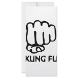 kung fu fist icon personalized rack card
