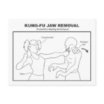 Kung-Fu Jaw Removal Postcard