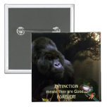Kunga Mountain Gorilla & Frog Button