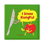 KungFu Tomato Doodle Art Magnet