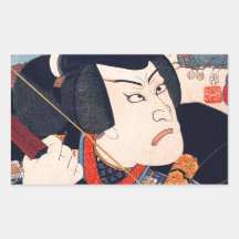 Kuniyoshi The Actor Rectangle Sticker