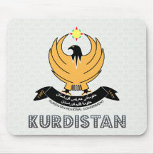 Kurdistan Coat of Arms Mousepad