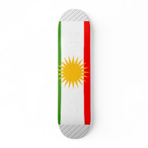 Kurdistan Flag Skate Board