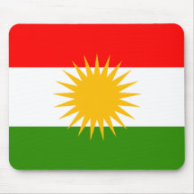 Kurdistan High quality Flag Mouse Mats