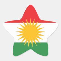 kurdistan star stickers