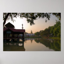 Kuthodaw Paya at Dusk • Poster