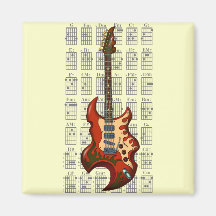 KuuMa Guitar 01 冷蔵庫マグネット