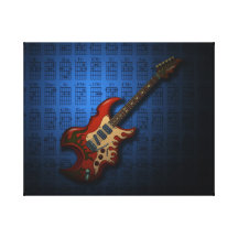 KuuMa Guitar 01 (B) 張りキャンバスプリント