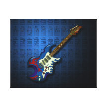 KuuMa Guitar 02 (B) ギャラリー張りキャンバス