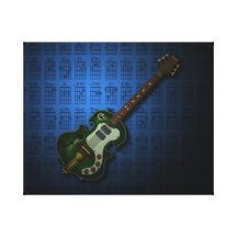 KuuMa Guitar 07 (B) ギャラリー張りキャンバス
