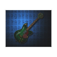 KuuMa Guitar 09 (B) 張りキャンバスプリント