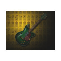 KuuMa Guitar 09 (Y) 張りキャンバスプリント