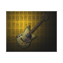 KuuMa Guitar 10 (Y) ギャラリー張りキャンバス