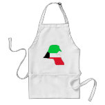 Kuwait flag map apron