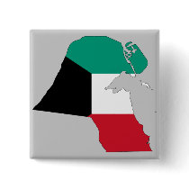 Kuwait Flag Map Pins