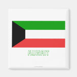 Kuwait Flag with Name Fridge Magnet